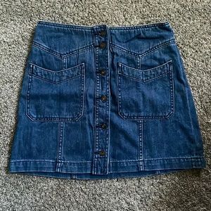 Free People denim skirt